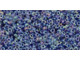 TOHO Glass Seed Bead, Size 15, 1.5mm, Inside-Color Rainbow Crystal/Grape-Lined (Tube)