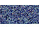 TOHO Glass Seed Bead, Size 15, 1.5mm, Inside-Color Rainbow Crystal/Grape-Lined (Tube)