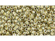 TOHO Glass Seed Bead, Size 15, 1.5mm, Gold-Lined Crystal (Tube)