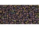 TOHO Glass Seed Bead, Size 15, 1.5mm, Frosted Metallic Iris - Purple (Tube)