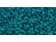 TOHO Glass Seed Bead, Size 15, 1.5mm, Transparent-Frosted Teal (Tube)