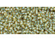 TOHO Glass Seed Bead, Size 15, 1.5mm, Inside-Color Rainbow Lt Topaz/Sea Foam-Lined (Tube) TOHO Glass Seed Bead, Size 15, 1.5mm, Inside-Color Rainbow Lt Topaz/Sea Foam-Lined (Tube)