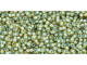 TOHO Glass Seed Bead, Size 15, 1.5mm, Inside-Color Rainbow Lt Topaz/Sea Foam-Lined (Tube) TOHO Glass Seed Bead, Size 15, 1.5mm, Inside-Color Rainbow Lt Topaz/Sea Foam-Lined (Tube)