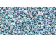 TOHO Glass Seed Bead, Size 15, 1.5mm, Inside-Color Rainbow Crystal/Montana Blue-Lined (Tube)