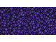 TOHO Glass Seed Bead, Size 15, 1.5mm, Transparent-Frosted Cobalt (Tube)