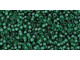 TOHO Glass Seed Bead, Size 15, 1.5mm, Transparent Green Emerald (Tube)