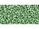 TOHO Glass Seed Bead, Size 15, 1.5mm, PermaFinish - Galvanized Mint Green (Tube)