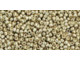 TOHO Glass Seed Bead, Size 15, 1.5mm, PermaFinish - Galvanized Aluminum (Tube)