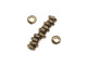 TierraCast 5mm Large-Hole Nugget Heishi Beads - Antiqued Brass Plated (10 Pieces)