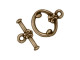 TierraCast Antiqued Brass Plated Toggle Clasp, Classic (Each)