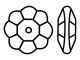 PRESTIGE 3700 6mm Margarita Bead Crystal Vitrail Medium (24 Pieces)