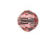 Blend some sweet romance into any look with this PRESTIGE Crystal Components faceted round in Rose Peach. This crystal bead features a faceted surface that sparkles in the light, capturing a sweet pink hue inside each facet. With its rounded shape, this bead is perfect for use in a bracelet, earring or even necklace design. The delightful Rose Peach shade will conjure up the delicate image of a cherry blossom combined with the sweet smell of an English rose, so try it with cream and soft brown components.Sold in increments of 6