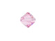 Create eye-catching style with this PRESTIGE Crystal Components bead. This bead features the popular Bicone shape that tapers at both ends, much like a diamond. The multiple facets cut into the surface of the crystal create a sparkling effect that is sure to catch the eye. This eye-catching crystal features a delicate pink color full of amazing sparkle.Sold in increments of 6