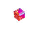 PRESTIGE 5601 8mm Faceted Cube Light Siam Shimmer B (6 Pieces)