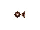 TierraCast Antiqued Copper Plated Bead Caps, Small Leaf (dozen)