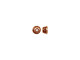 TierraCast Antiqued Copper Plated Bead Caps, Cast, Beaded (hundred)