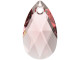 Mesmerizing style starts with this PRESTIGE Crystal Components pendant. This lovely pendant features a simple pear shape and is covered in precise-cut facets that sparkle brilliantly. The teardrop-like shape will add sophistication to any necklace design and the Austrian crystal will glitter like no other. Use it with a bail to ensure your pendant hangs straight and even. The Rose Peach color of this pendant is meant to reflect a cherry blossom combined with the sweet smell of an English rose, so try it with cream and soft brown components.