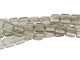 CzechMates Glass 6mm ColorTrends Transparent Sharkskin Two-Hole Tile Bead Strand