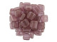CzechMates Glass 6mm Halo Cherub Two-Hole Tile Bead Strand