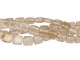 CzechMates Glass 6mm Gold Marbled Rosaline Two-Hole Tile Bead Strand