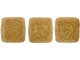 CzechMates Glass 6mm Pacifica Macadamia Two-Hole Tile Bead Strand