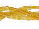 CzechMates Glass 6mm Topaz Two-Hole Tile Bead Strand