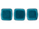 CzechMates Glass 6mm ColorTrends Saturated Metallic Shaded Spruce Two-Hole Tile Bead Strand