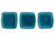 CzechMates Glass 6mm ColorTrends Saturated Metallic Shaded Spruce Two-Hole Tile Bead Strand