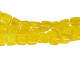 CzechMates Glass 6mm Lemon Stardust Two-Hole Tile Bead Strand
