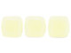 CzechMates Glass 6mm Ivory Two-Hole Tile Bead Strand