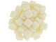 CzechMates Glass 6mm Ivory Two-Hole Tile Bead Strand