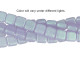 CzechMates Glass 6mm Aqua Glow Milky Alexandrite Two-Hole Tile Bead Strand