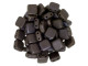 CzechMates Glass 6mm Chocolate Brown Matte Bronze Vega Two-Hole Tile Bead Strand