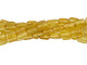 CzechMates Glass 6mm Gold Marbled Topaz Two-Hole Tile Bead Strand