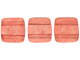 CzechMates Glass 6mm ColorTrends Transparent Aurora Red Two-Hole Tile Bead Strand