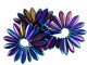 For a magical display in designs, try the CzechMates glass 16 x 5mm blue Iris two-hole dagger beads. These beads feature a dagger shape with two stringing holes at the top of the bead. They can dangle from designs or stand out in seed bead embroidery. The two stringing holes even allow you to add them to multi-strand looks. You will have even more design possibilities when you use these beads in your projects. They feature shining purple, blue and green colors. 