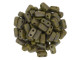 CzechMates Glass 3 x 6mm Opaque Olive Copper Picasso 2-Hole Brick Bead Strand