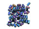 CzechMates Glass 2-Hole Rectangle Brick Beads 6x3mm - Blue Iris