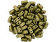 CzechMates Glass 3 x 6mm ColorTrends Saturated Metallic Golden Lime 2-Hole Brick Bead Strand