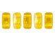 CzechMates Glass 3 x 6mm Lemon Celsian 2-Hole Brick Bead Strand
