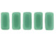 CzechMates Glass 2-Hole Rectangle Brick Beads 6x3mm - Gulf Turquoise