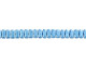 CzechMates Glass 3 x 6mm ColorTrends Saturated Metallic Little Boy Blue 2-Hole Brick Bead Strand