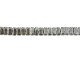 CzechMates Glass 3 x 6mm Luster Chocolate Brown Picasso 2-Hole Brick Bead Strand