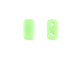 CzechMates Glass 3 x 6mm Matte Honeydew 2-Hole Brick Bead Strand