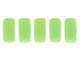 CzechMates Glass 3 x 6mm Matte Honeydew 2-Hole Brick Bead Strand