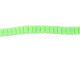 CzechMates Glass 3 x 6mm Matte Honeydew 2-Hole Brick Bead Strand