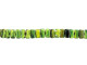 CzechMates Glass 3 x 6mm Opaque Yellow/Jet 2-Hole Brick Bead Strand