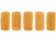 CzechMates Glass 3 x 6mm Pacifica Tangerine 2-Hole Brick Bead Strand