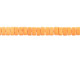 CzechMates Glass 3 x 6mm Pacifica Tangerine 2-Hole Brick Bead Strand