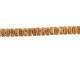 CzechMates Glass 3 x 6mm Opaque Lt Beige Copper Picasso 2-Hole Brick Bead Strand